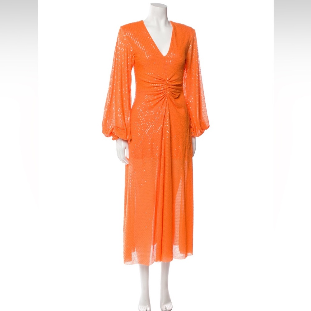 Rotate orange sequin dress - Picture 14 of 15